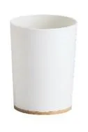 Стакан для зубных щеток ARDESTO Minimalism 7.8x11.3см, полипропилен, бамбук, белый
