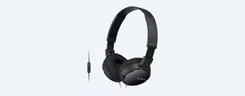 Наушники On-ear Sony MDR-ZX110AP 3.5 mini-jack, Mic, Черный фото