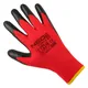 Перчатки рабочие Neo Tools комплект 12шт, полиэстер с латексным покрытием, р.10, красно-черный цена в Украине