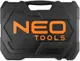 Набір інструментів Neo Tools, набір торцевих головок, 20шт, 1/2", тріскачка 90 зубців, CrV, кейс фото №8