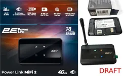 Мобільний маршрутизатор 2E PowerLink (MiFi-2) LTE, Wi-Fi4, 1xType-C, 1xCRC9, 2100мА•год чорний фото