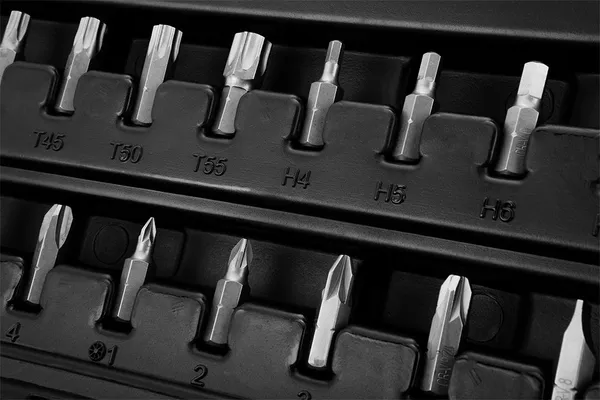 Набор инструментов Neo Tools, набор торцевых головок, 58 шт, 1/2", CrV, кейс фото №4