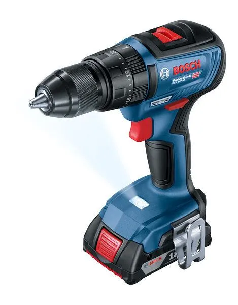 Шурупокрут-дриль ударний акумуляторний Bosch GSB 18 V-50 18V2х2.0А·год 28·50Нм 460-1800об·хв 1.1кг кейс L-Case