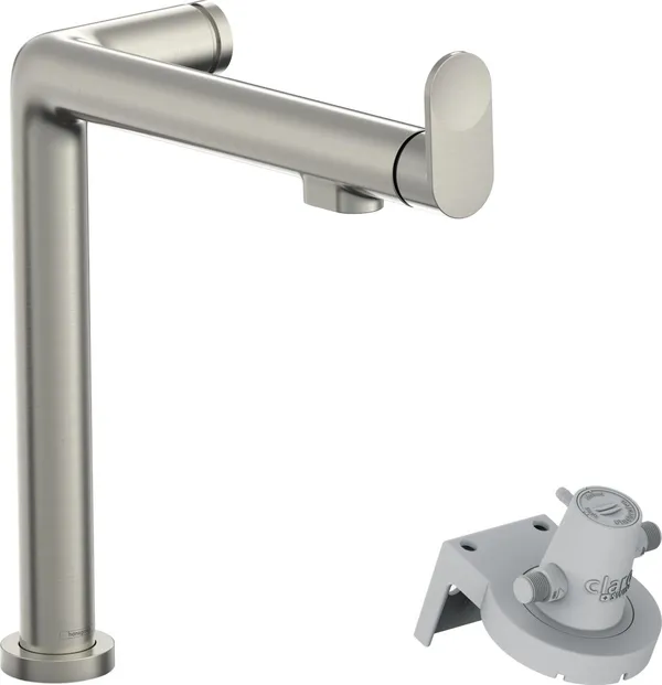 Смеситель для кухни Hansgrohe Aqittura M91, дл.излива - 199мм, поворотный, 1 рычаг, FilterSystem 240, под сталь