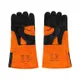 Перчатки сварщика Dnipro-M черно-оранжевые, усиленные с подкладкой фото №3