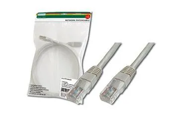 Патч-корд DIGITUS CAT 5e UTP, 15м, AWG 26/7, Cu, PVC, сірий