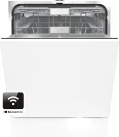 Посудомоечная машина Gorenje встраиваемая, 16компл., A+++, 60см, инвертор, Wi-Fi, сенсорное упр, 3 корзины, белый фото