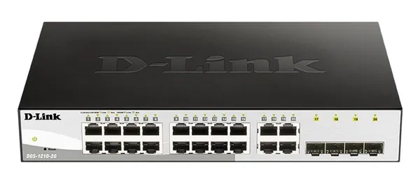 Коммутатор D-Link DGS-1210-20/F 16xGE, 4xSFP, WebSmart