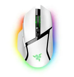 Миша Razer Basilisk V3 Pro, RGB, USB-A/WL/BT, білий фото