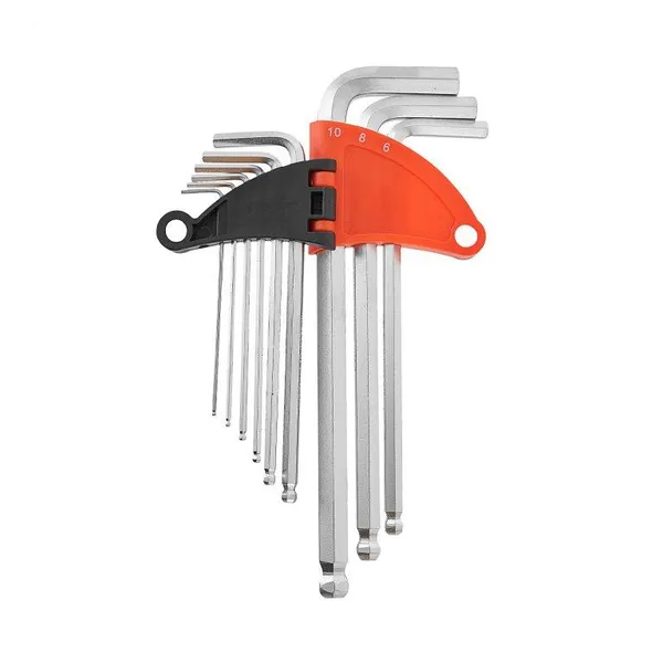 Набор ключей шестигранных Dnipro-M удлиненные с шаром 9 шт. цена в Украине