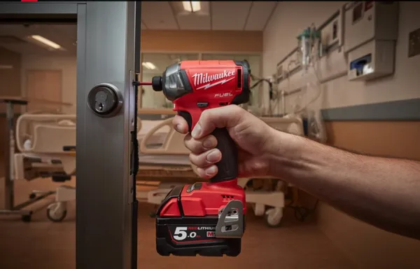 Винтоверт акумуляторний гідравлічний 1/4'' HEX MILWAUKEE, M18 FUEL FQID-502X, 50Нм (+ заряд. устройство, 2 аккум.Х 5Ач, кейс) з доставкою