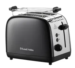 Тостер Russell Hobbs Colours Plus 1600Вт, підігрів, розморожування, метал., чорний фото