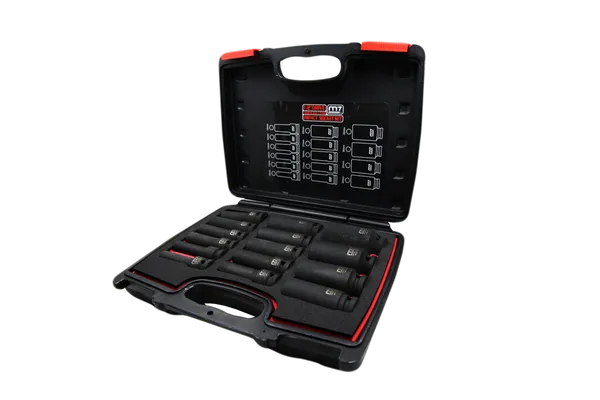 Набір головок ударних 1/2" 15од 10-32мм подовжені пластик. кейс заказать