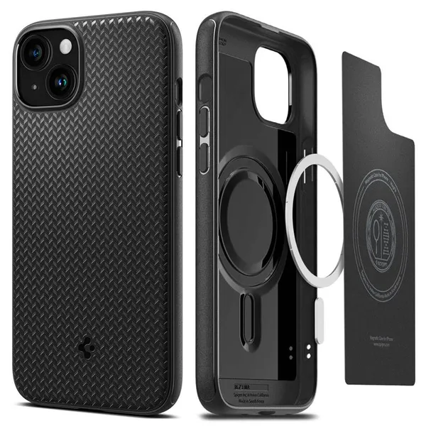 Чохол Spigen для iPhone 15 Plus, Mag Armor MagFit, Matte Black