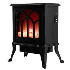 Камін електричний, декоративний Neo Tools, 30м кв, 1500Вт, керамічний нагрів. елемент (PTC), чорний фото