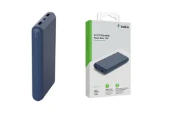 Акумулятор портативний літій-іонний Power Bank Belkin 20000мА·год, 15Вт, 2хUSB-A/USB-C, блакитний фото