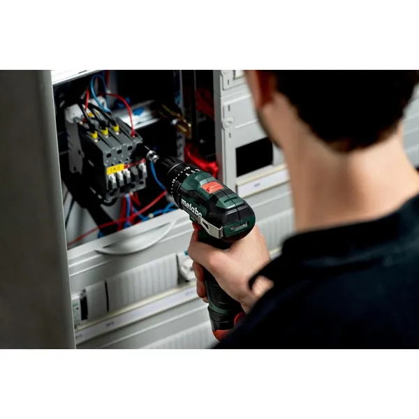 Шуруповерт-дрель аккумуляторный MetaboPOWERMAXX SB BL, 12В 2х2Ач,  20/38Нм, 0-400/0-1500об/мин, 0.8кг купить в Украине