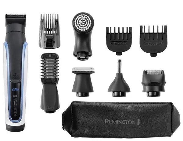 Машинка для стрижки  Remington E51 G6 Graphite Ser. Pers.Groomer, акум., насадок-6, чехол, сталь, черно-белый