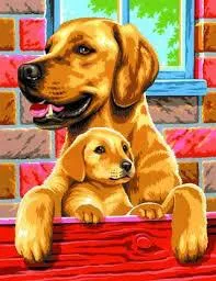 Набір для творчості Sequin Art Painting by numbers Junior-pairs Собаки 23*30см, 2од. фото