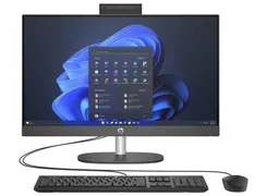 Комп'ютер персональний моноблок HP 240-G10 23.8" FHD IPS AG, Intel i3-N300, 16GB, F512GB, UMA, WiFi, кл+м, 3р, Win11P, чорний фото