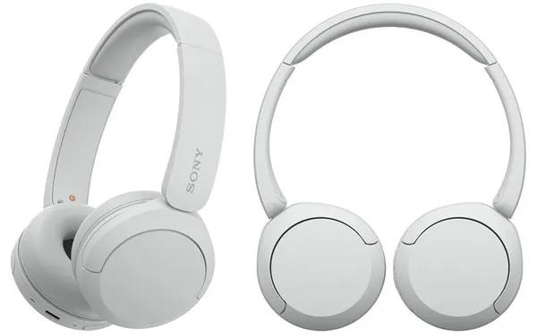 Навушники On-ear Sony WH-CH520 BT 5.2, SBC, AAC, Wireless, Mic, Білий