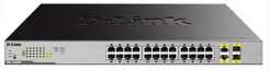 Коммутатор D-Link DGS-1026MP 24x1GE PoE, 2xSFP/GE, 370W фото