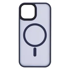 Чохол 2Е Basic для iPhone 15, Soft Touch MagSafe Cover, синій темний фото