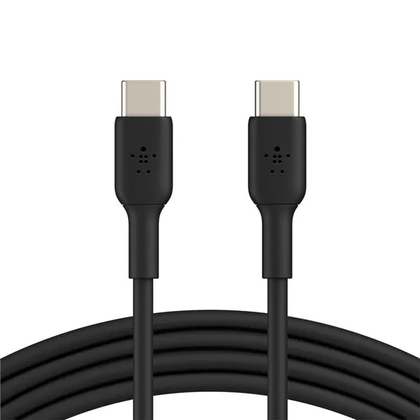 Кабель USB-C > USB-C заряджання/синхронізації Belkin 2м, 60Вт, Type-C, PVC, чорний