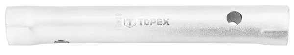 Ключ торцевий TOPEX, трубчастий, двосторонній, 160мм, 18х19мм