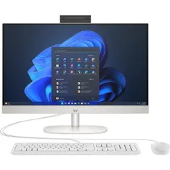 Комп'ютер персональний моноблок HP 240-G10 23.8" FHD IPS AG, Intel i5-1335U, 16GB, F512GB, UMA, WiFi, кл+м, 3р, DOS, білий фото