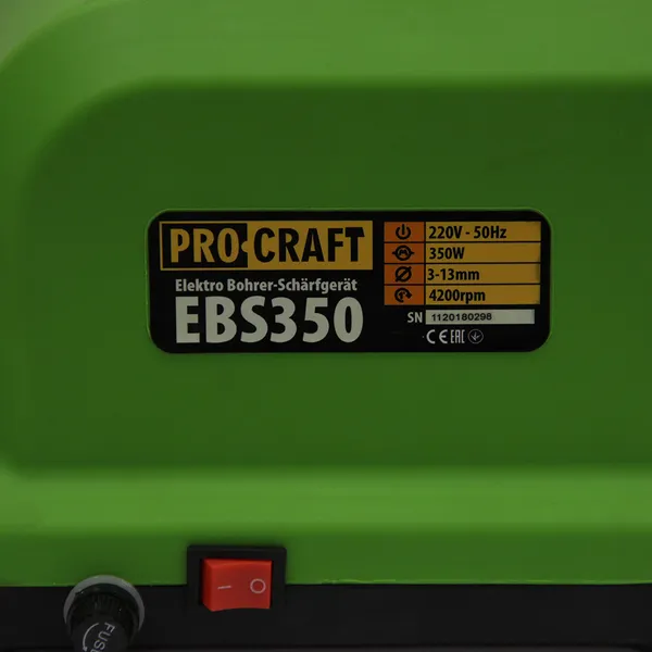 Верстат для заточування свердл Procraft EBS 350 купити в Україні