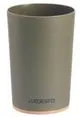 Стакан для зубных щеток ARDESTO Minimalism 7.8x11.3см, полипропилен, бамбук, зеленый темный