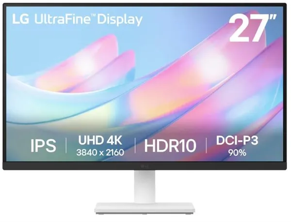 Монитор LG 27" 27US500-W 2xHDMI, DP, Audio, IPS, 3840x2160, DCI-P3 90%, HDR10