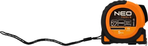 Купить Рулетка Neo Tools Super Black, 5мx19мм, с фиксатором сматывания, магнит