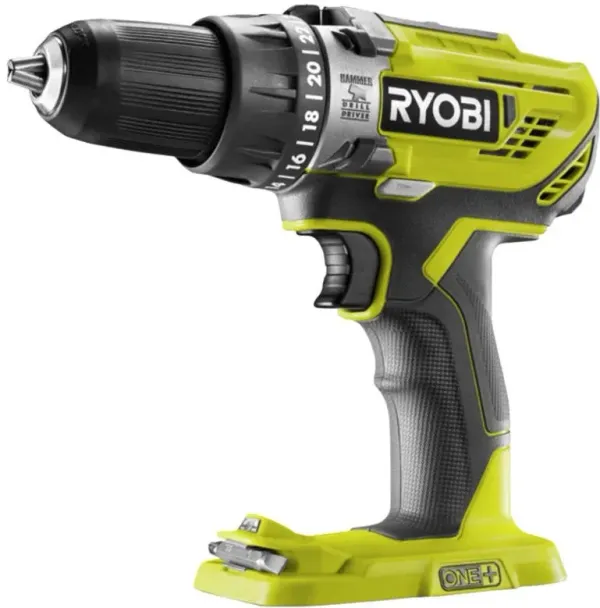 Шурупокрут-дриль ударний акумуляторний Ryobi ONE+ R18PD3-0 18В 50Нм 500·1800об·хв 1.3кг (без АКБ та ЗП)