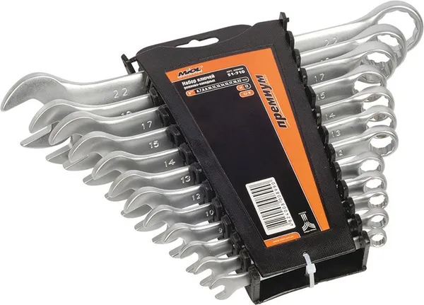 Набор ключей рожково-накидных 15 ед. MIOL 51-713