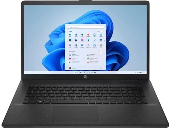 Ноутбук HP 17-cp2022ua 17.3" FHD IPS AG, AMD R5-7520U, 8GB, F512GB, UMA, DOS, черный