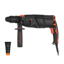 Перфоратор прямой Dnipro-M RH-100Q + Смазка для хвостовиков оснастка TL-5HS фото