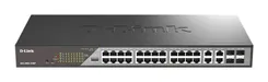 Коммутатор D-Link DSS-200G-28MP 24xGE PoE, 4xSFP/GE, 370W, Неуправляемый фото