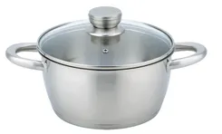 Кастрюля со стеклянной крышкой ARDESTO Gemini Lucca, 2.3л, нержавеющая сталь фото
