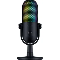 Мікрофон геймінговий Razer Seiren V3 Chroma, Uni, RGB, USB-A, 2м, чорний фото