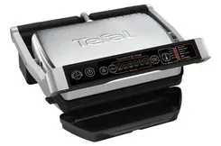 Гриль Tefal прижимной OptiGrill+ Initial 2000Вт, темп. режимов-5, съёмные пластины, металл фото