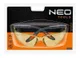 Очки защитные Neo Tools противоосколочные, нейлоновые дужки, регулировка длины и угла душек, стойкие к царапинам, желтый цена в Украине