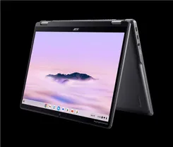 Ноутбук Acer Chromebook Plus Spin 514 CP514-4HN 14" WUXGA IPS Touch, Intel 3-100U, 8GB, F256GB, UMA, ChromeOS, сірий фото