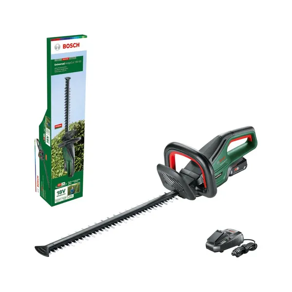 Кусторез аккумуляторный Bosch UniversalHedgeCut 18V-50 18В АКБ 1х2.5А·час 50мм шаг реза 20мм ЗП AL1830CV 2.6кг