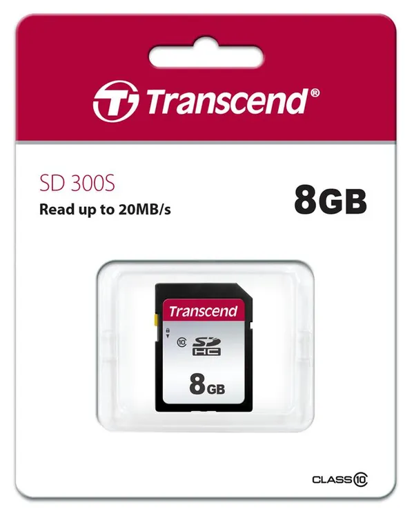 Карта пам'яті Transcend SD   8GB C10 R20MB/s