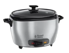 Рисоварка Russell Hobbs MaxiCook, 1000Вт, чаша-5л, електронне керув., нерж. сталь, чорний фото