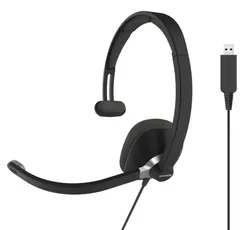 Гарнітура комп'ютерна моно On-Ear Koss CS295, USB, Uni Mic, 2.4м, Чорний фото