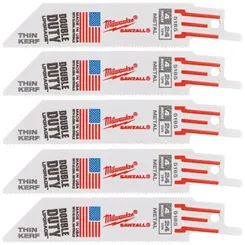 Полотно для шабельних пил THIN KERF MILWAUKEE, 100х1,0мм, (5шт), (метал) фото