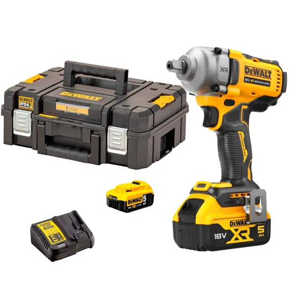 Гайковерт ударный DeWalt XR Li-Ion бесщеточный 18В акб 2х5А·час 1084Нм 2000об/мин 3250уд/мин 1/2" ЗП кейс 1.67кг заказать